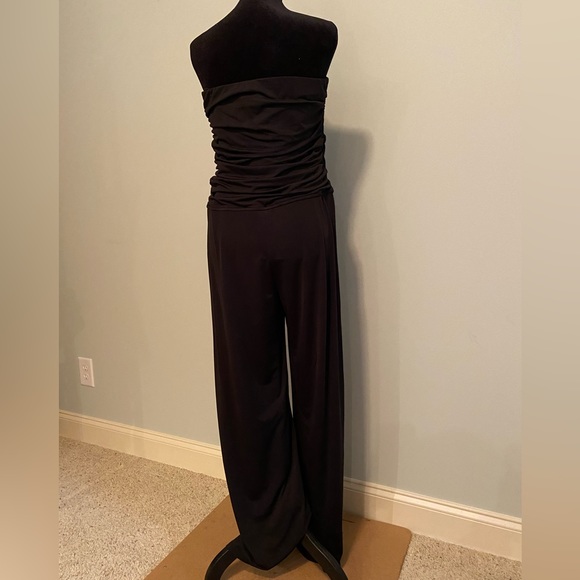 Pull on strapless jumpsuit. - Picture 2 of 4